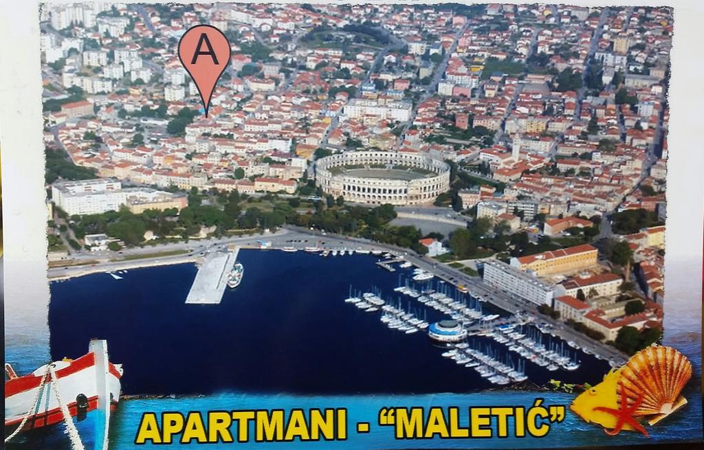 פולה Apartments Maletic מראה חיצוני תמונה